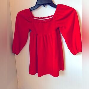 Crown & Ivy Red Hot Velvet Dress- Size 3T